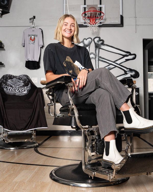 Haven Nelson, barber at Boneyard Barbering Provo