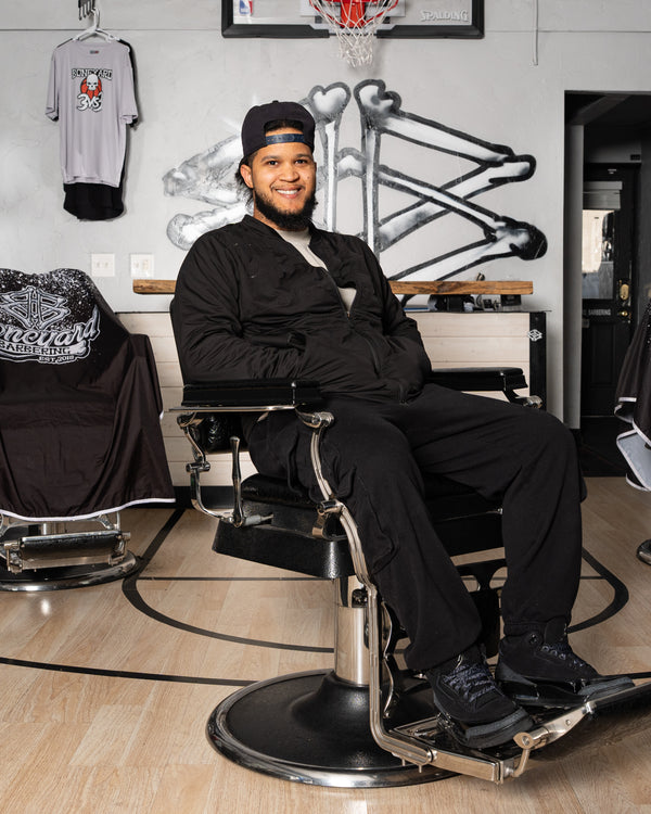 Jehicob Rivas, barber at Boneyard Barbering Provo