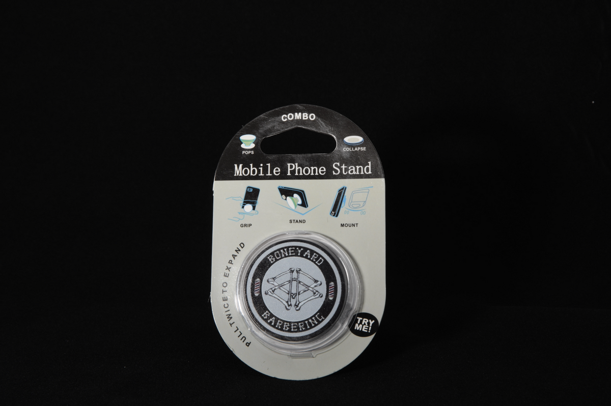 Boneyard Pop Socket with the Boneyard logo